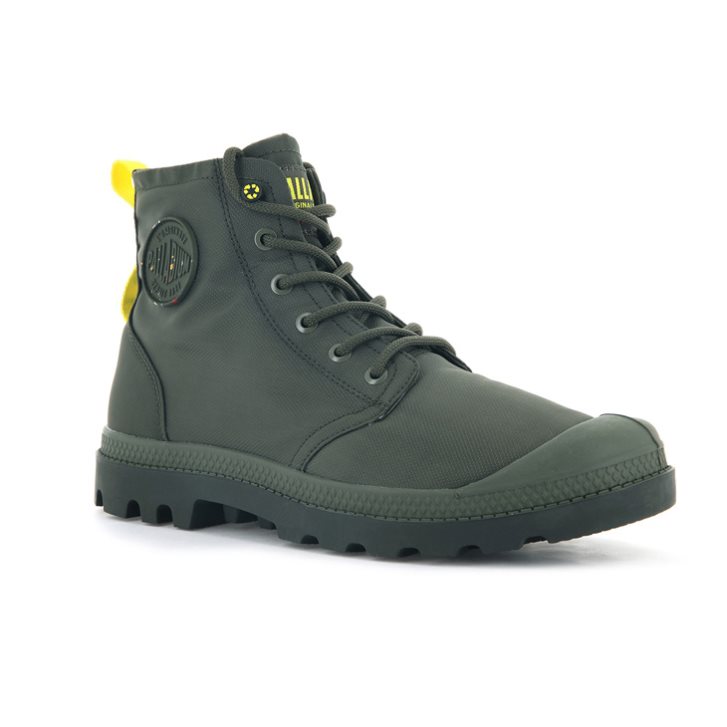 Bottes Palladium Pampa Recycle Imperméables+ 2 Homme Vert Olive | FR IZM368D